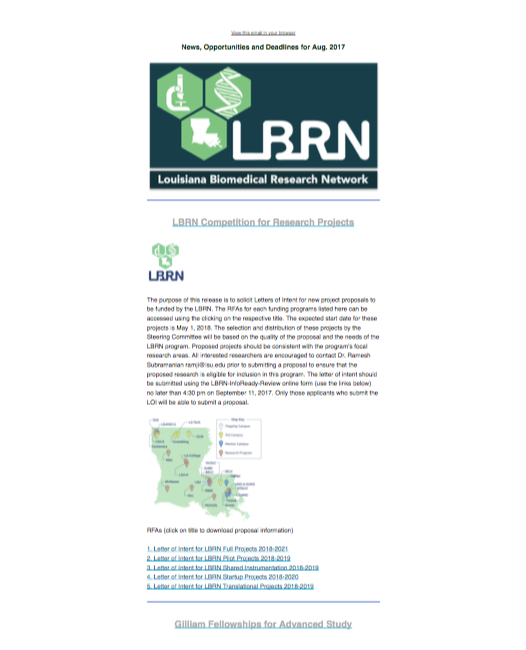 lbrn newsletter August 2017